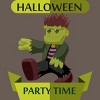 Women's Design By Humans Happy Halloween gift for kid cute Frankenstein By thientd87 Racerback Tank Top - 2 of 3