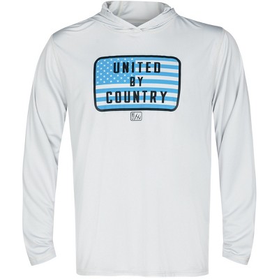 Fintech United By Country UV Pullover Hoodie - Glacier Gray