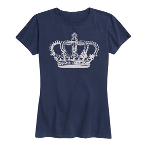 Women's - Instant Message - Antique Crown Short Sleeve Graphic T-Shirt - 1 of 4