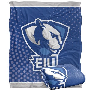 Eastern Illinois University Logo Dots Silky Touch Blanket White 50x60 - 1 of 4