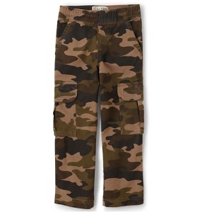 The Children's Place Boys Uniform Twill Woven Pull On Cargo Pants - 1 of 4