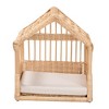 bali & pari Pieta Modern Bohemian Natural Brown Rattan Pet Bed - 3 of 4