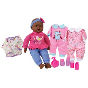 Lissi 15" Deep Tan Baby Doll Set with Clothes & Accessories, Ages 2+ - 1 of 4