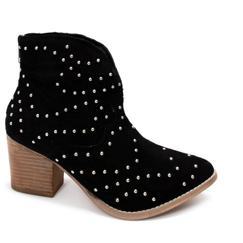 Women s Twilight Studded Heeled Ankle Boot Naughty Monkey 9.5