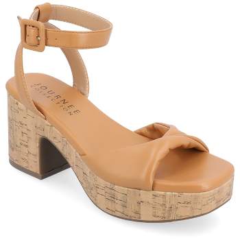 Journee Collection Womens Eianna Tru Comfort Foam Ankle Strap Platform Sandals