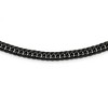 Black Bow Jewelry 7mm Black Plated Stainless Steel Double Curb Chain Necklace, 24 Inch - 2 of 4