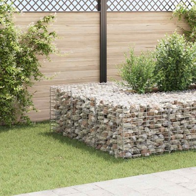 vidaXL Cube Gabion Raised Bed Steel Wire 23.6"x23.6"x23.6"