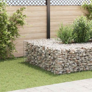 vidaXL Cube Gabion Raised Bed Steel Wire 23.6"x23.6"x23.6" - 1 of 4