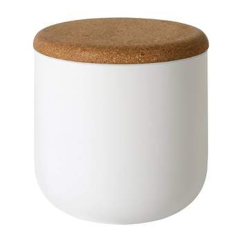 Beringer Cotton Ball Jar White - Allure Home Creations