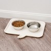IRIS USA Small "WOOF" Feeding Mat for Dog or Cat, Food Mat for Pets - 3 of 4