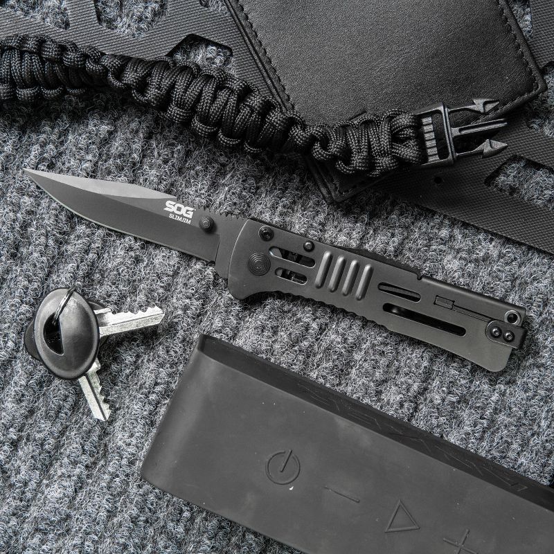 SOG SlimJim Folding Pocket Knife with Reversible Carry Clip, 3 of 12