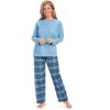 Collections Etc Feminine Plaid Flannel Pj Set - 4 of 4