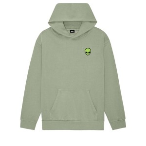 Dalix Alien Embroidery Relaxed Hoodie Soft Fleece Sweatshirt Fit Lounge Mens - 1 of 4