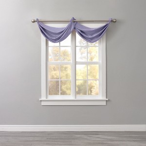 BrylaneHome BH Studio Room-Darkening Waterfall Grommet Valance - 1 of 3