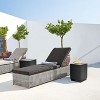 LuxenHome Square Patio Side Table Gray Cement, Accent Table for Outdoor and Indoor - image 3 of 4