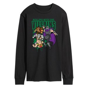 Men's - Teenage Muntant Ninja Turtles - Villains Bootleg Long Sleeve Graphic T-Shirt - 1 of 3