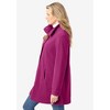 Woman Within Plus Size Fleece Swing Funnel-Neck Coat - 4 of 4