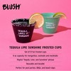 Blush Tequila Lime Sunshine Frosted Cups, Ideal for Cocktails, Lemonade, Iced Tea and More, Perfect for Summer, Birthday Parties, 9 oz, Set of 12 - 2 of 4