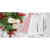 C&F Home Snowman Face Waffle Weave Cotton Kitchen Towel - 3 of 4