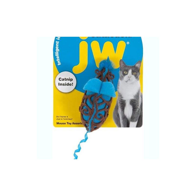 JW Pet Cataction Catnip Mouse Cat Toy With Rope Tail, 2 of 4
