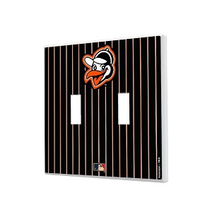 MLB Cooperstown East Teams Pinstripe Hidden-Screw Light Switch Plate for Double Toggle - 1 of 4