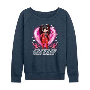 Women's - LOL Surprise! - Spicy Babe Lightweight French Terry Wide Neck Long Sleeve Shirt - 1 of 4