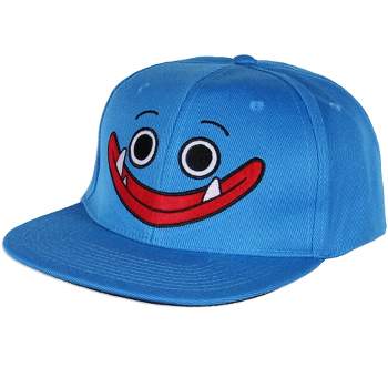 Poppy Playtime Huggy Wuggy Smile Adjustable OSFM Hat Cap for Men and Women Blue
