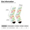 Donuts Pattern Women Printed Crew Socks Funny Funky Socks Soft Polyester Novelty Gifts for Artists Men - 2 of 4