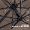 PURPLE LEAF 10' X 13' Patio Umbrella Outdoor Cantilever Rectangle Umbrella Aluminum Umbrella with 360-degree Rotation for Garden Pool Patio - 4 of 4