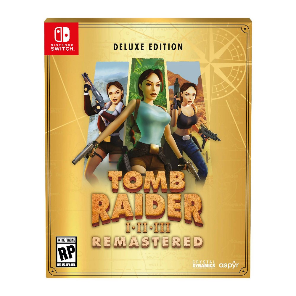 Photos - Game Nintendo Tomb Raider I-III Remastered Starring Lara Croft Deluxe Edition -  Switch 