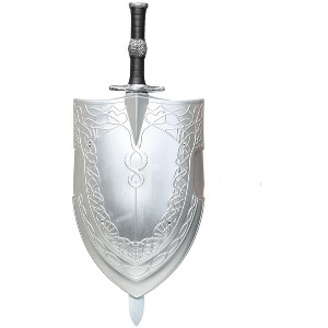 HalloweenCostumes.com    Woman's Sword & Shield, Gray - 1 of 2