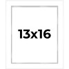 PosterPalooza | Modern Shadow Box 1" Depth White Picture Frame - UV Acrylic, Backing, Hanging Hardware - 2 of 4