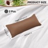 Unique Bargains Display Pillow Jewelry Storage Trays PU Leather Watch Pillows 7.3"x3.3" 2 Pcs - 2 of 4