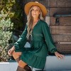Women's Emerald Button-Loop Mini Dress - Cupshe - 2 of 4
