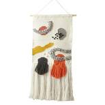 Saro Lifestyle Abstract Woven Wall Hanging, 16"x32", Multi