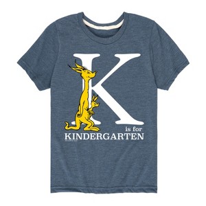 Boys' - Dr. Seuss - K Is For Kindergarten Kangaroo Short Sleeve Graphic T-Shirt - 1 of 4