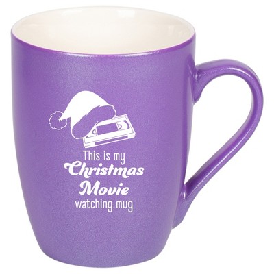 Elanze Designs This Is My Christmas Movie Watching Mug Passion Purple 10 ounce New Bone China Coffee Cup Mug