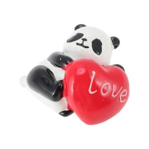 Unique Bargains Decorative Magnets Magnetic Fridge Sticker Irregular Shape Resin Black White Red Green 1Pc - 1 of 3