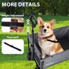 SEVOBAL Utility Storage Carts Convertible Folding 4-Wheel Trolley with Bench Seat , Heavy-Duty Foldable Wagon for Camping , Gray , 17.7"*7.88"*13.77" - 3 of 4