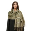 Anna-Kaci Women's Jacquard Paisley Shawl Scarf with Elegant Fringe Hem 71×27.5 Inches - 3 of 3