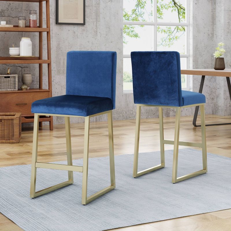 Set of 2 Toucanet Modern Counter Height Barstools - Christopher Knight Home, 3 of 10