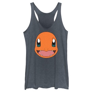 Women's Pokemon Charmander Smile Racerback Tank Top - 1 of 4