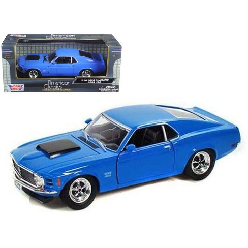 1970 Ford Mustang Boss 429 Blue 1/24 Diecast Model Car by Motormax