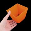 Unique Bargains Coffee Shop Decor Square Plastic Flower Plant Pots 10 Pcs - 4 of 4