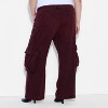 Women's Mid Rise Wide Leg Cargo Jeans - Wild Fable™ - 3 of 3