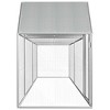 vidaXL Chicken Coop Silver Galvanized steel 16.4 x 3.3 x 4.9 ft Durable - 3 of 4