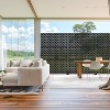 MAYEERTY Frederick Square Frame Pattern Black Galvanized Steel Screen Outdoor and Indoor Divider for Balcony Patio Garden - 2 of 4
