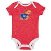 NCAA Kansas Jayhawks Infant Girls' 3pk Bodysuit - 3 of 4