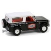 1963 Harvester Scout "Texaco" Black with White Top and Red Interior 1/64 Diecast Model Car by Greenlight - 3 of 4
