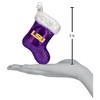 Old World Christmas Blown Glass Ornament for Christmas Tree, LSU Stocking - 3 of 4